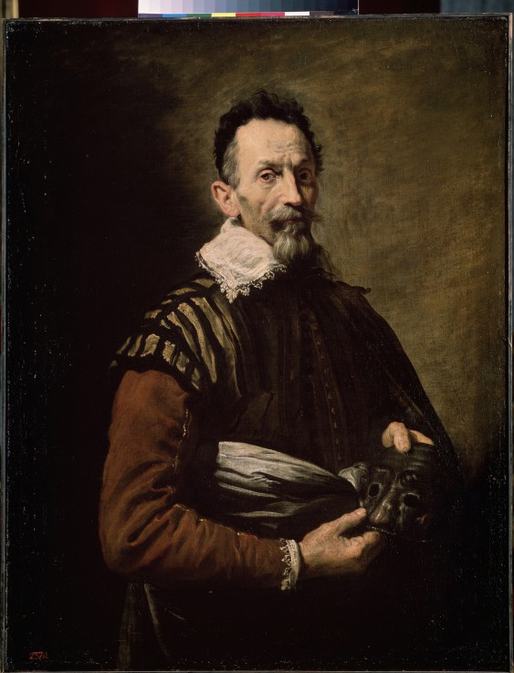 Portrait of an Actor (Claudio Monteverdi, Tristano Martinelli or Francesco Andreini) od Domenico Fetti