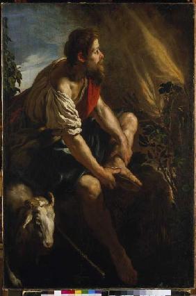 Moses in front of the Burning Thornbush