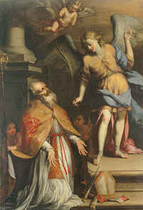 Der Hl. Romulus und ein Engel. od Domenico Salvi