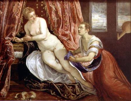 Danae od Domenico Tintoretto