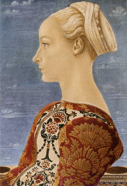 Profile picture of a young lady od Domenico Veneziano