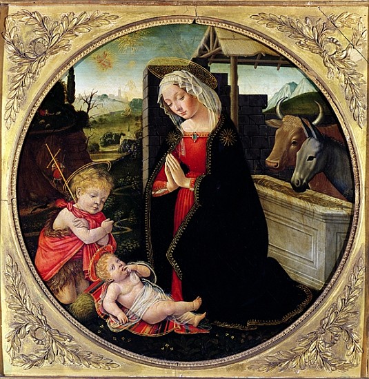 Madonna and Child with St. John the Baptist od Domenico (Domenico Bigordi) Ghirlandaio