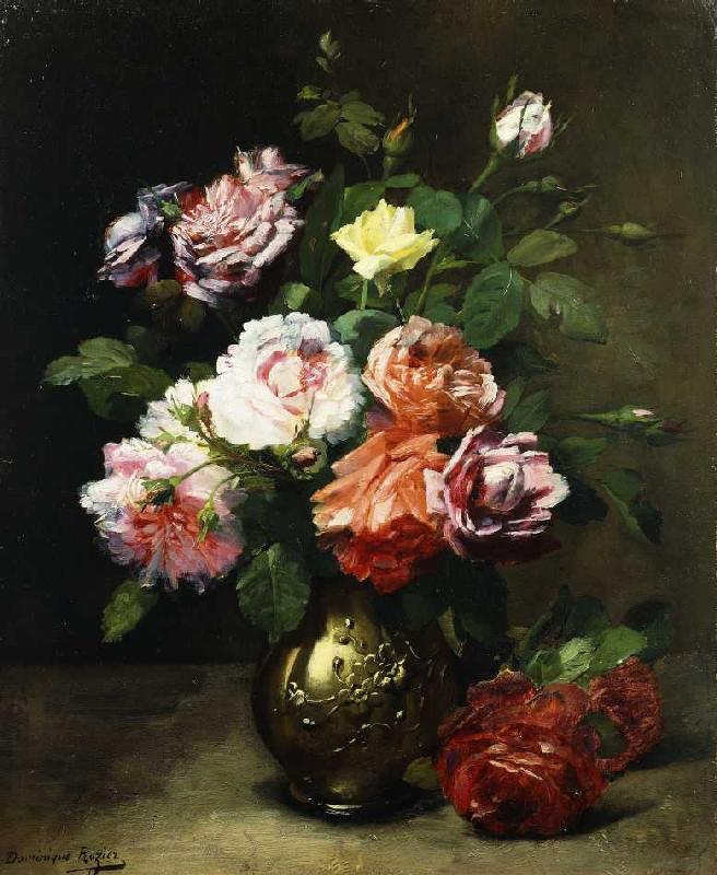Rosei in einer Vase. od Dominique Hubert Rozier