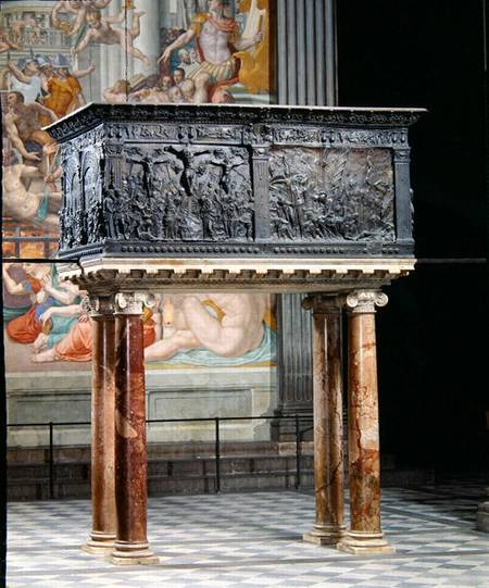 Pulpit from the south side of the nave od Donatello