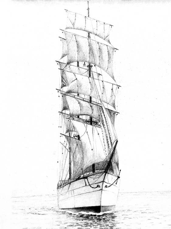 Segelschiff 2 od Doris Beckmann