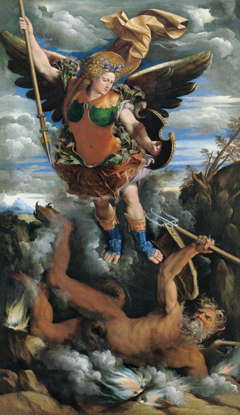 The archangel Michael od Dosso Dossi