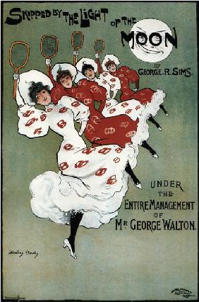 Poster for the George Sims comedy "Skipped by the Light of the Moon"