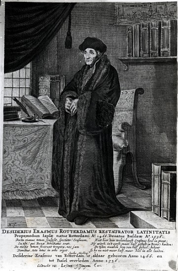 Desiderius Erasmus, ''Restorer of the Latin language'' od Dutch School
