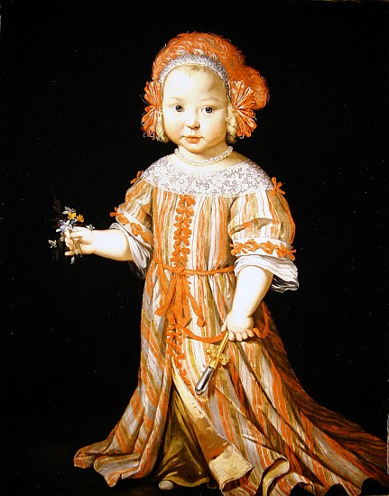 Portrait of a girl od Dutch School