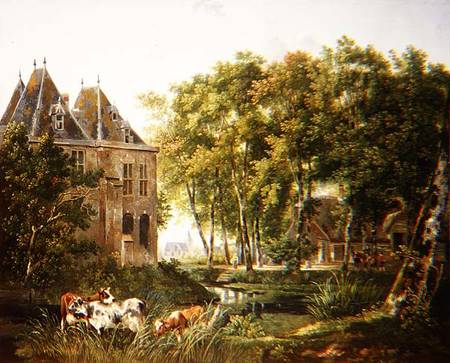 The Village Pond od Dutch School