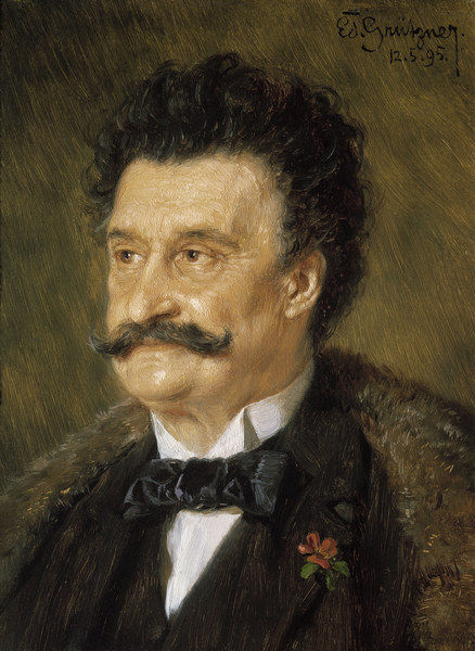 Johann Strauss II, portrait od E. Grützner