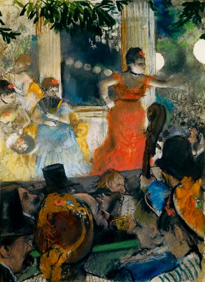 In the café Concert of Le Ambassadeurs. od Edgar Degas
