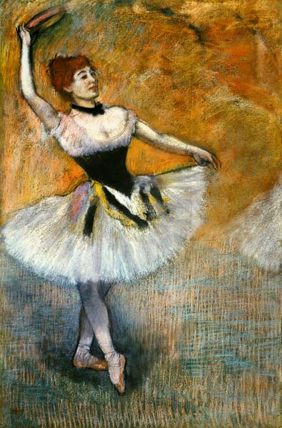 Dancer with Tambourin od Edgar Degas