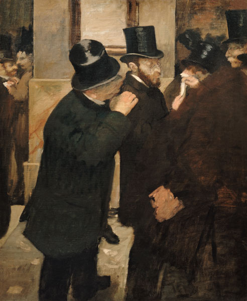 At the Stock Exchange od Edgar Degas