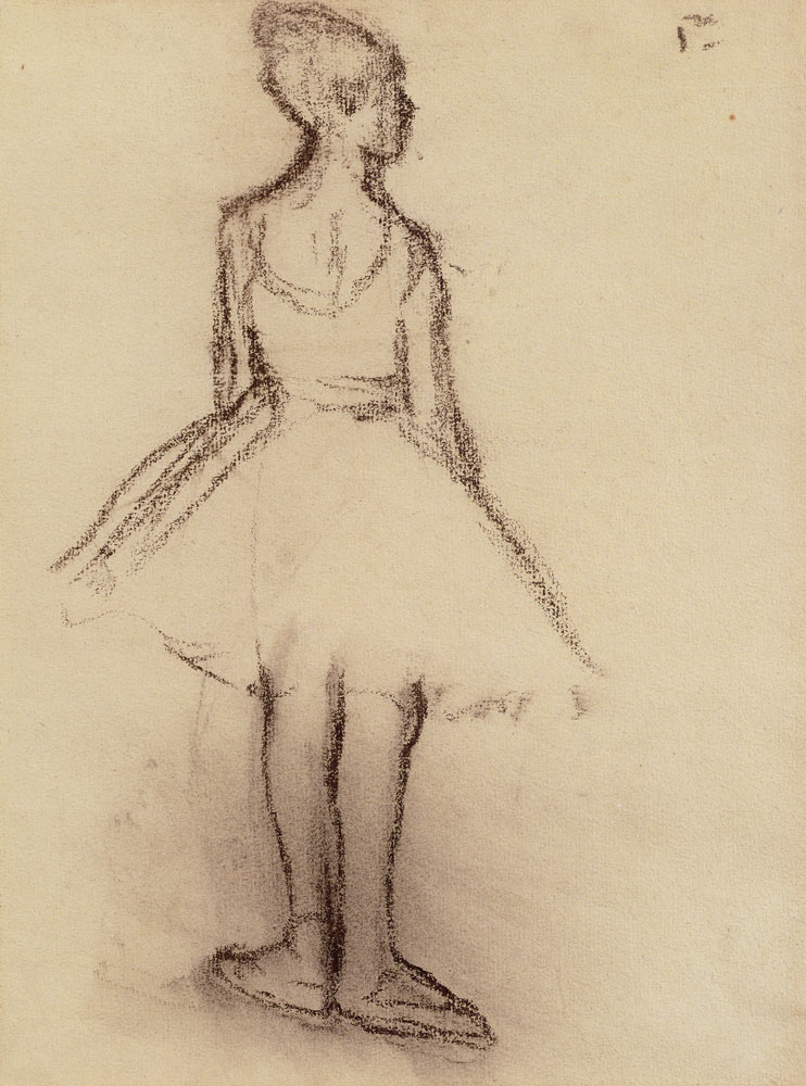Ballerina viewed from the back od Edgar Degas