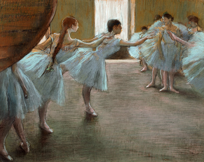 Dancers at Rehearsal, od Edgar Degas