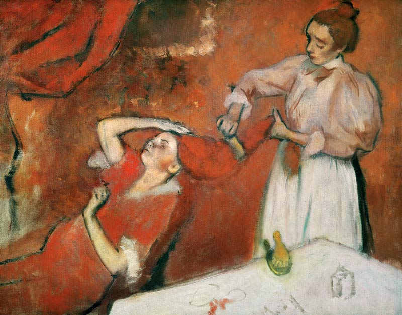 Combing the Hair od Edgar Degas