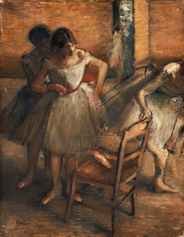 Dancers, 1895-1900 (oil on canavs) od Edgar Degas