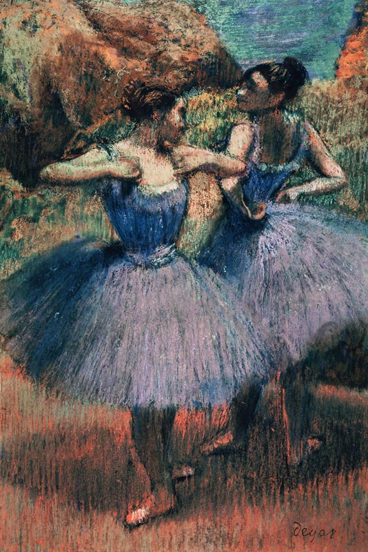 Dancers in Violet od Edgar Degas