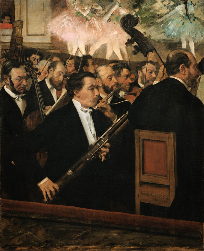 The orchestra of the opera od Edgar Degas