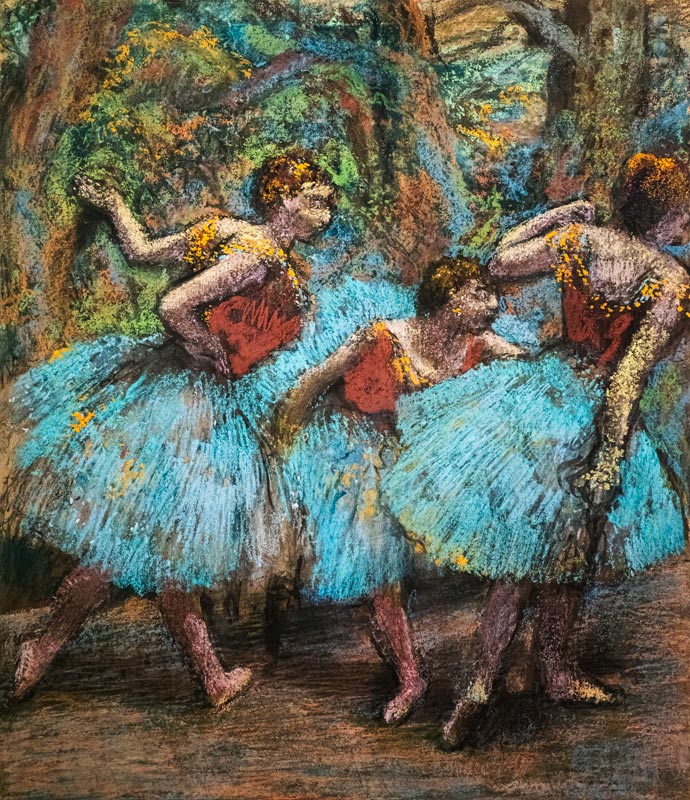 Three Dancers (Trois danseuses) od Edgar Degas