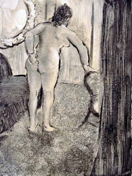 Illustration from 'La Maison Tellier' by Guy de Maupassant  od Edgar Degas