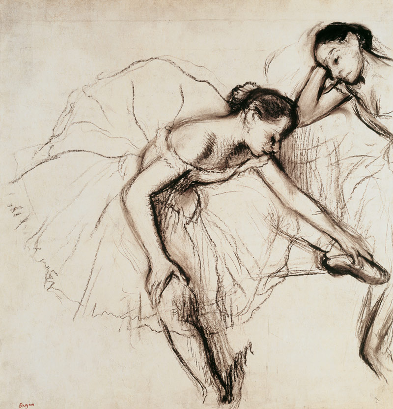 Two Dancers Resting od Edgar Degas