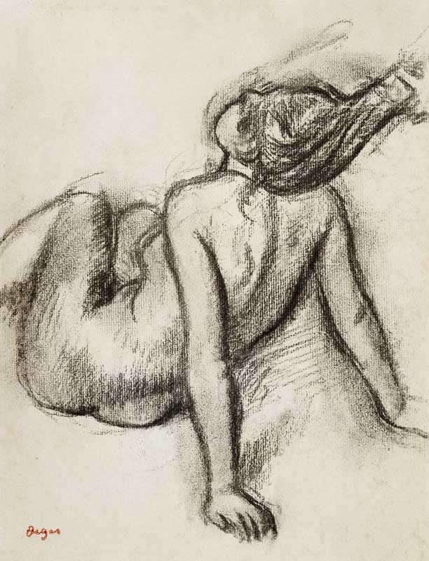 Woman having her hair styled od Edgar Degas