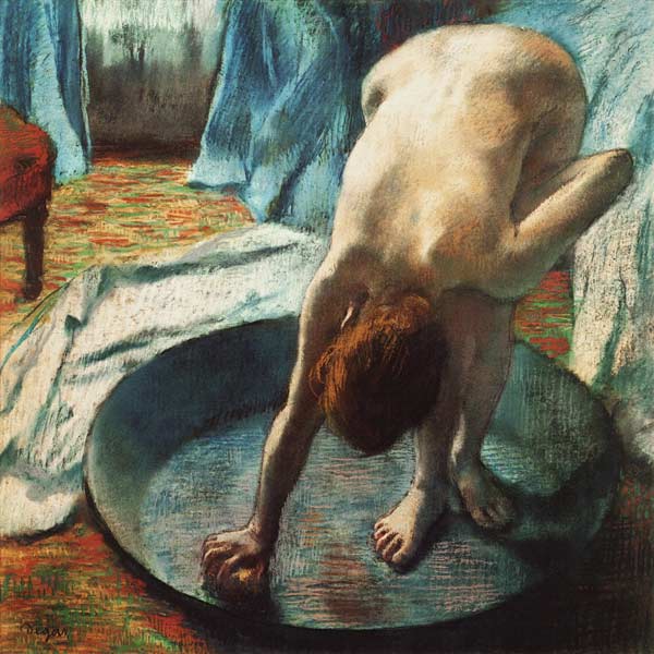 Woman in the bathtub od Edgar Degas