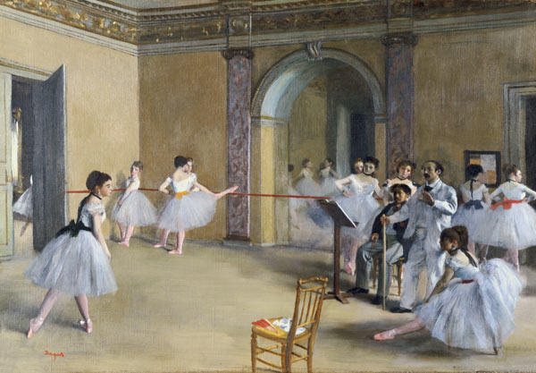 Ballet hall of the opera in the Rue Peletier od Edgar Degas