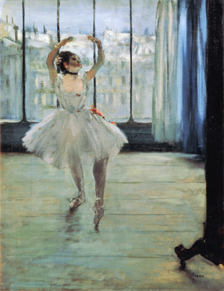 Dancer in Front of a Window (Dancer at the Photographer's Studio) od Edgar Degas