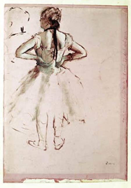 Dancer viewed from the back od Edgar Degas