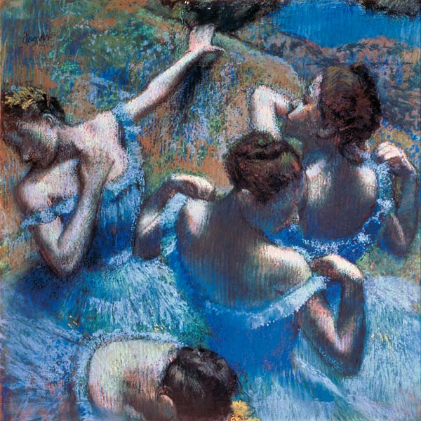 Tanečnice v modrém od Edgar Degas
