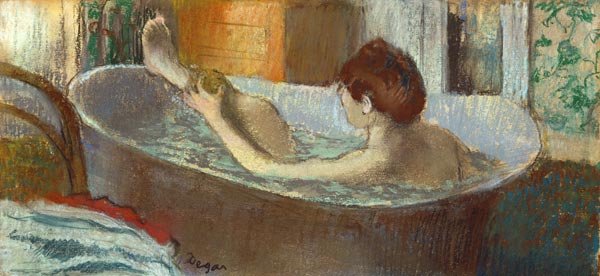 Woman washing her Leg od Edgar Degas