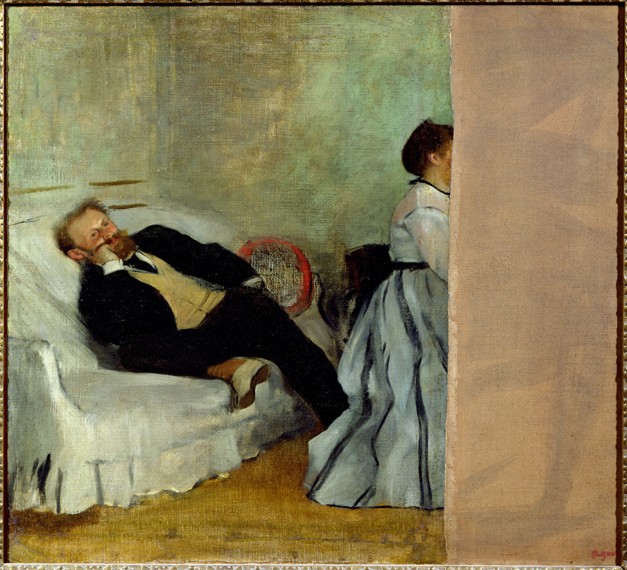 The painter Edouard Manet with his wife Suzanne od Edgar Degas