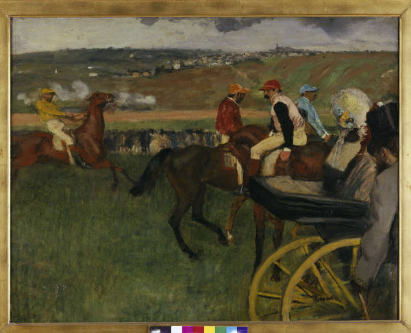 E.Degas / Racecourse / c.1877-80 od Edgar Degas