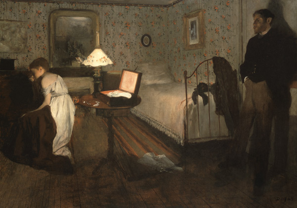The Interior (Rape Scene) od Edgar Degas