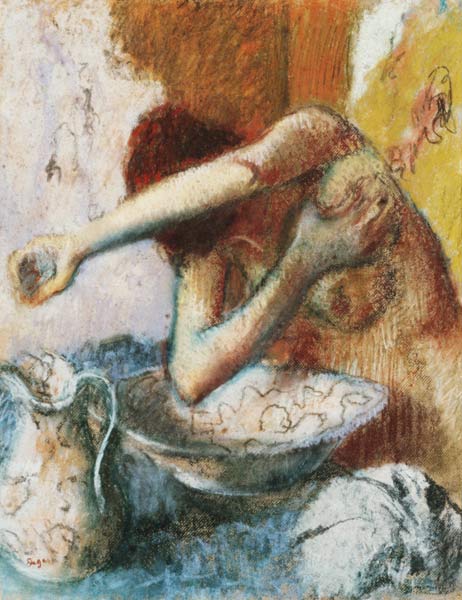 Young woman at the toilet od Edgar Degas