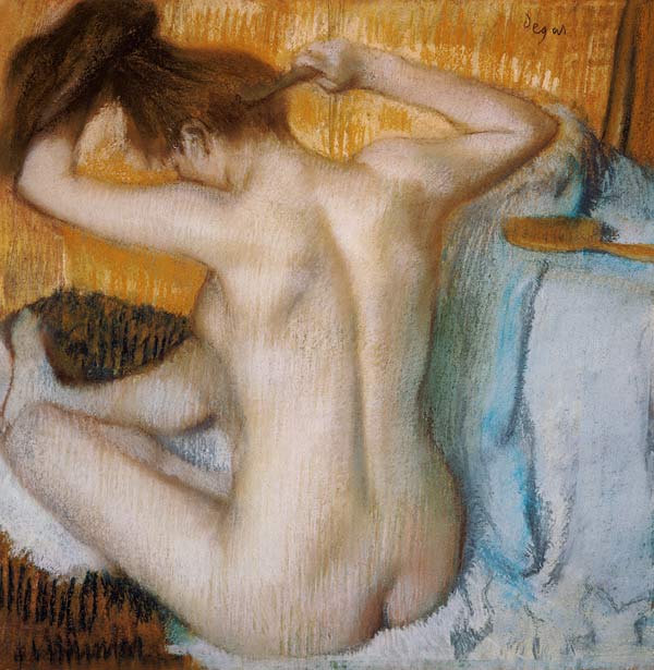 Woman at her toilet od Edgar Degas