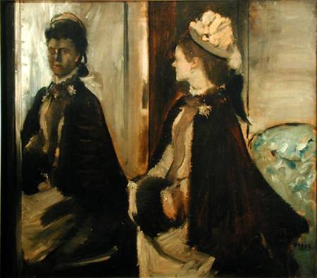 Madame Jeantaud in the mirror od Edgar Degas