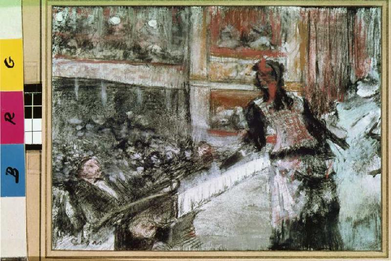 In the opera od Edgar Degas