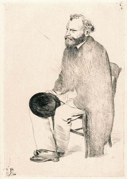 Portrait of the artist Édouard Manet (1832-1883) od Edgar Degas