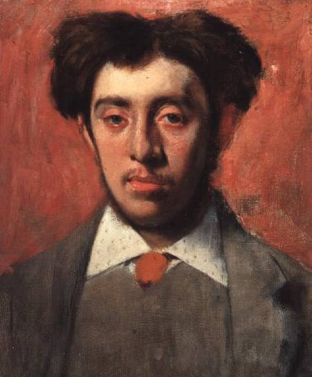 Portrait of Albert Melida od Edgar Degas