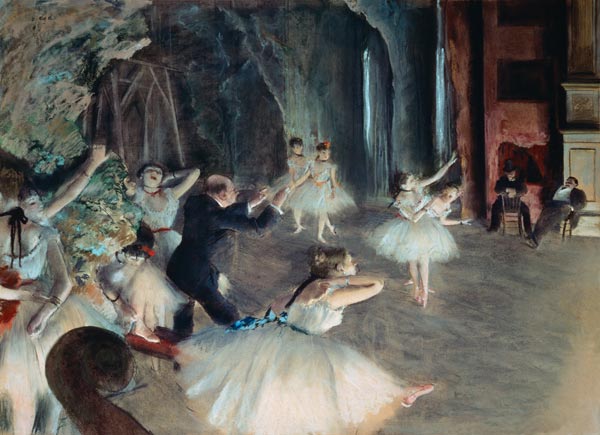 Stage rehearsal od Edgar Degas