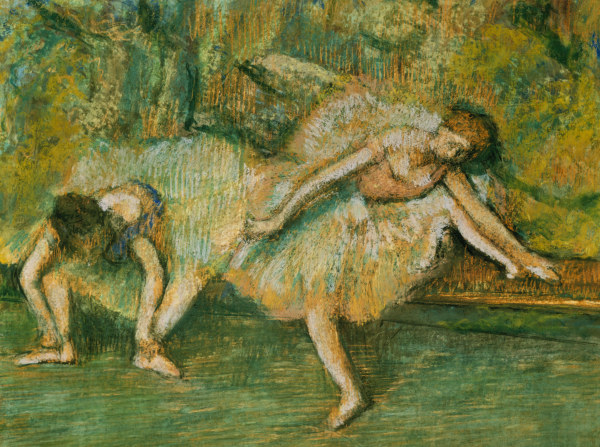 Dancers on a Bench od Edgar Degas
