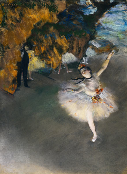 The Star, or Dancer on the stage od Edgar Degas