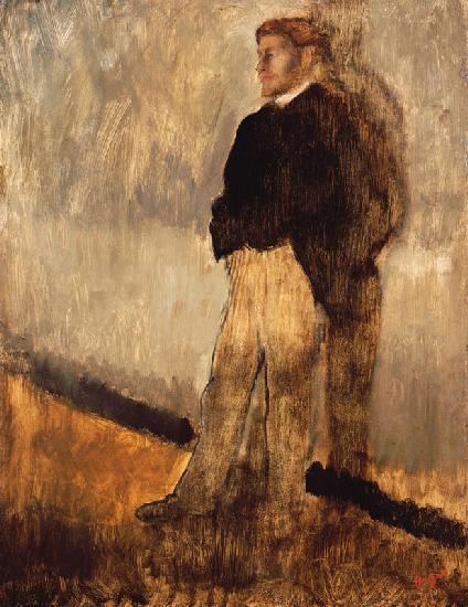 Portrait of a Man Standing with his Hands in his Pockets (Study for l''Interieur) 1868-69