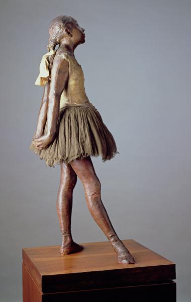 Little Dancer, Aged 14 (polychrome bronze, muslin, satin and