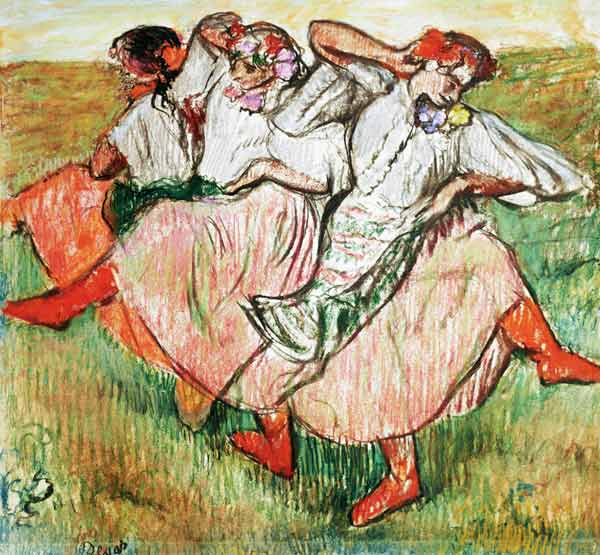 Three Russian Dancers od Edgar Degas