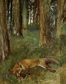 Dead fox. od Edgar Degas